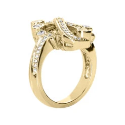 14K White Gold Round Diamond Right Hand Ring 0.71ct 7 14K White Gold Round Diamond Right Hand Ring 0.71ct -Luxurman 14k gold round diamond right hand ring 071ct p 29740 back yellow