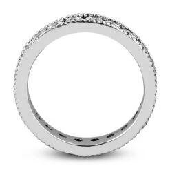 Thin 14K White Gold Round Diamonds Eternity Band 1.54ct 17 Thin 14K White Gold Round Diamonds Eternity Band 1.54ct -Luxurman 14k gold round diamonds eternity band 154ct p 24833 additional white