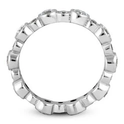 Thin 14K White Gold Round Diamonds Eternity Ring 1.30ct -Luxurman 14k gold round diamonds eternity ring 130ct p 24870 additional white