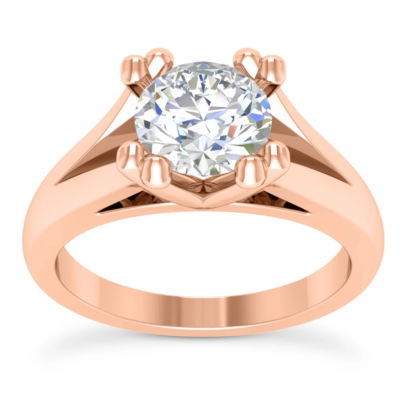 14K White Gold Solitaire Engagement Ring 0.50ct 3.11mm 3 14K White Gold Solitaire Engagement Ring 0.50ct 3.11mm - Image 3