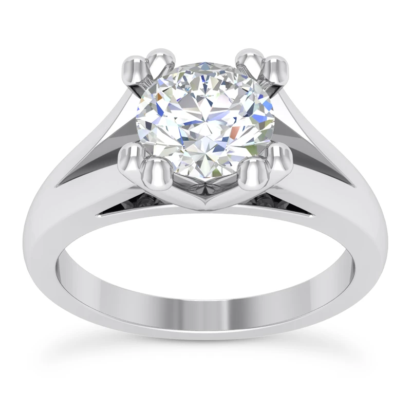 14K White Gold Solitaire Engagement Ring 0.50ct 3.11mm 1 14K White Gold Solitaire Engagement Ring 0.50ct 3.11mm