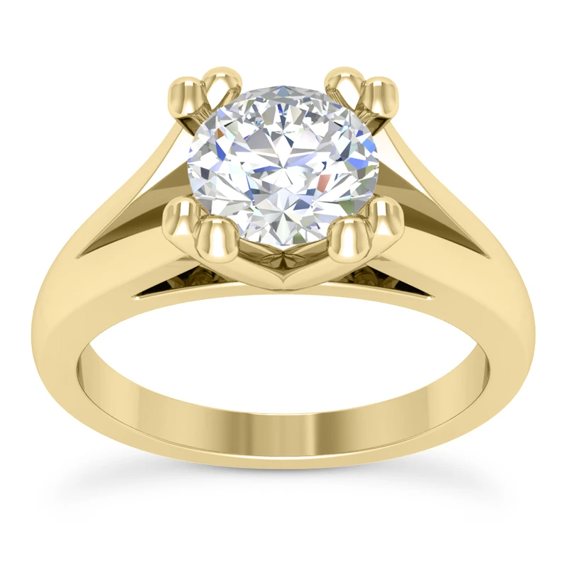 14K White Gold Solitaire Engagement Ring 0.50ct 3.11mm 2 14K White Gold Solitaire Engagement Ring 0.50ct 3.11mm - Image 2