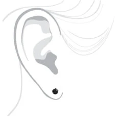 14K White Gold Black Diamonds Stud Earrings 1 Carat 5mm Bezel Setting 10 14K White Gold Black Diamonds Stud Earrings 1 Carat 5mm Bezel Setting -Luxurman 14k gold stud earrings with black diamonds 1 carat p 6047 bodwh