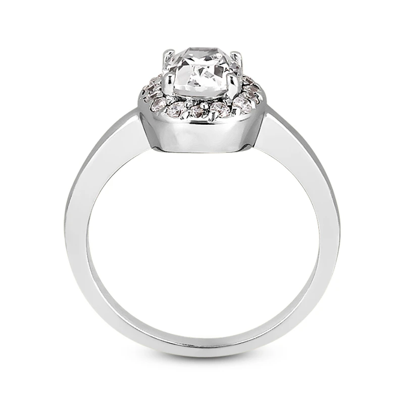 14K White Gold Unique Diamond Engagement Ring 0.62ct 1.95mm 9 14K White Gold Unique Diamond Engagement Ring 0.62ct 1.95mm - Image 9