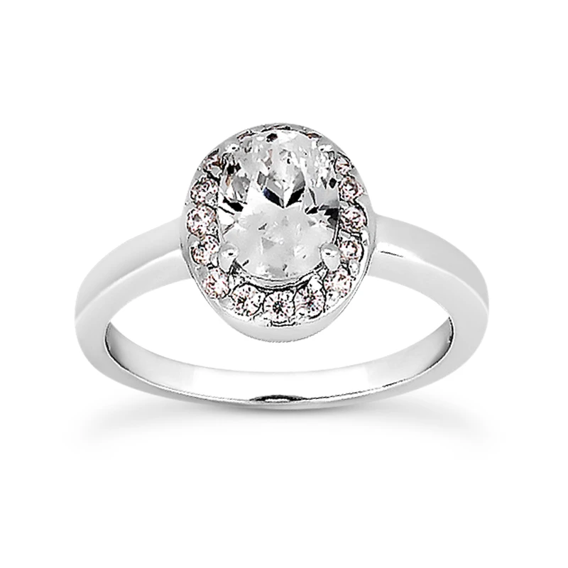 14K White Gold Unique Diamond Engagement Ring 0.62ct 1.95mm 1 14K White Gold Unique Diamond Engagement Ring 0.62ct 1.95mm