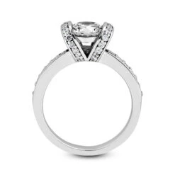 14K White Gold Unique Diamond Engagement Ring 0.85ct 2.3mm -Luxurman 14k gold unique diamond engagement ring 085ct p 23940 additional white