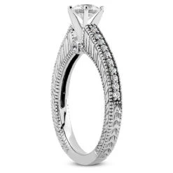 14K White Gold Unique Diamond Engagement Ring 2.66ct -Luxurman 14k gold unique diamond engagement ring 266ct p 23597 back white 20220426