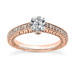 14K White Gold Unique Diamond Engagement Ring 2.66ct -Luxurman 14k gold unique diamond engagement ring 266ct p 23597 rose 20220426