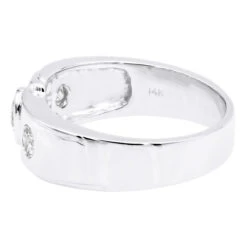 14K White Gold Women's Diamond Ring 0.55ct 9 14K White Gold Women's Diamond Ring 0.55ct -Luxurman 14k gold womens diamond ring 055ct p 29641 backwh
