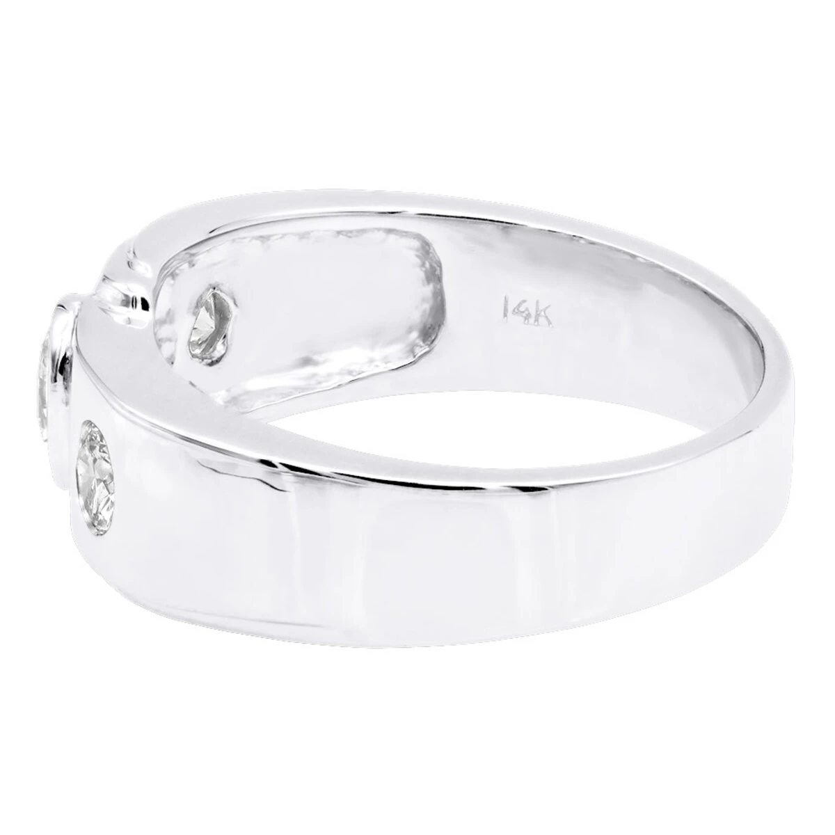 14K White Gold Women's Diamond Ring 0.55ct 4 14K White Gold Women's Diamond Ring 0.55ct - Image 4