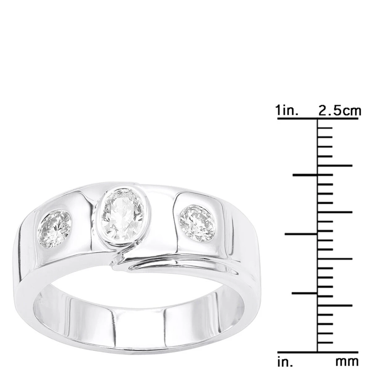 14K White Gold Women's Diamond Ring 0.55ct 6 14K White Gold Women's Diamond Ring 0.55ct - Image 6