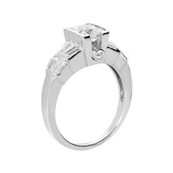 14K White Gold Women's Diamond Ring 1.88ct -Luxurman 14k gold womens diamond ring 188ct p 29307 back white