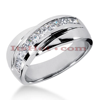 14K White Gold Women's Diamond Wedding Ring 1ct 1 14K White Gold Women's Diamond Wedding Ring 1ct