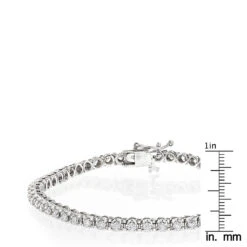 14K White Gold Women's Round Diamond Tennis Bracelet 1.80ct 11 14K White Gold Women's Round Diamond Tennis Bracelet 1.80ct -Luxurman 14k gold womens round diamond tennis bracelet 180ct p 5825 rulerwh