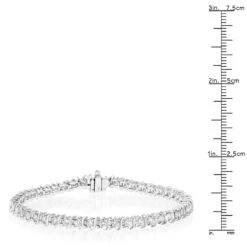 Unique 14K White Gold Infinity Diamond Tennis Bracelet For Women By LUXURMAN 2.53ct -Luxurman 14k infinity diamond tennis bracelet 253ct p 22460 rulerwh
