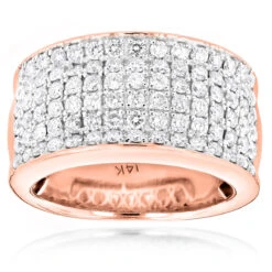 14K White Gold Men's Designer Diamond Wedding Band 2.05ct 8 14K White Gold Men's Designer Diamond Wedding Band 2.05ct -Luxurman 14k mens designer diamond wedding band 205ct p 40412 ro