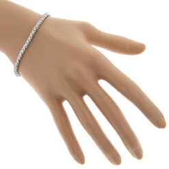 14K White Gold Round Diamond Tennis Bracelet For Women 1 3/4ct G/VS -Luxurman 14k round diamond tennis bracelet 171ct p 22479 bodwh