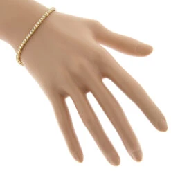 14K Yellow Gold Round Diamond Tennis Bracelet 2.2ct 10 14K Yellow Gold Round Diamond Tennis Bracelet 2.2ct -Luxurman 14k round diamond tennis bracelet 220ct p 22424 bodye