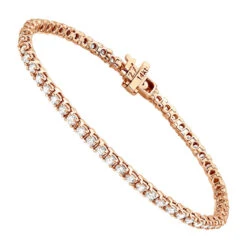 14K White Gold Round Diamond Tennis Bracelet For Women 3.55ct With 4 Prong Setting -Luxurman 14k round diamond tennis bracelet 355ct p 22423 ro