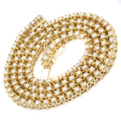 14K Yellow Gold Round Prong Set Diamond Tennis Chain Necklace For Men 13ct -Luxurman 14k round prong set mens diamond chain necklace 13ct p 5762 box yellow