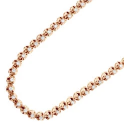 14K Yellow Gold Round Prong Set Diamond Tennis Chain Necklace For Men 13ct -Luxurman 14k round prong set mens diamond chain necklace 13ct p 5762 rose 1682042886