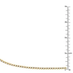14K Yellow Gold Round Prong Set Diamond Tennis Chain Necklace For Men 13ct -Luxurman 14k round prong set mens diamond chain necklace 13ct p 5762 ruler yellow