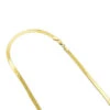 Solid 14K Yellow Gold Herringbone Chain For Women Imperial 3mm