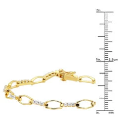 14K White Gold Round Diamond Bracelet For Women 1 Carat 12 14K White Gold Round Diamond Bracelet For Women 1 Carat -Luxurman 14k two tone gold round diamond bracelet 125ct p 6304 rulerye