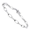 14K White Gold Round Diamond Bracelet For Women 1 Carat