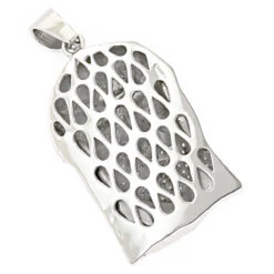 14K White Gold Round Diamond Jesus Head Pendant For Men 1.8ct 8 14K White Gold Round Diamond Jesus Head Pendant For Men 1.8ct -Luxurman 14k white gold round diamond jesus head pendant 180ct p 6158 backwh