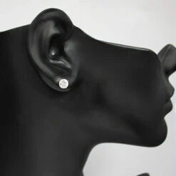 14K White Gold Round Diamond Stud Earrings 1.75ct 5 14K White Gold Round Diamond Stud Earrings 1.75ct -Luxurman 14k white gold round diamond stud earrings 175ct p 5630bod