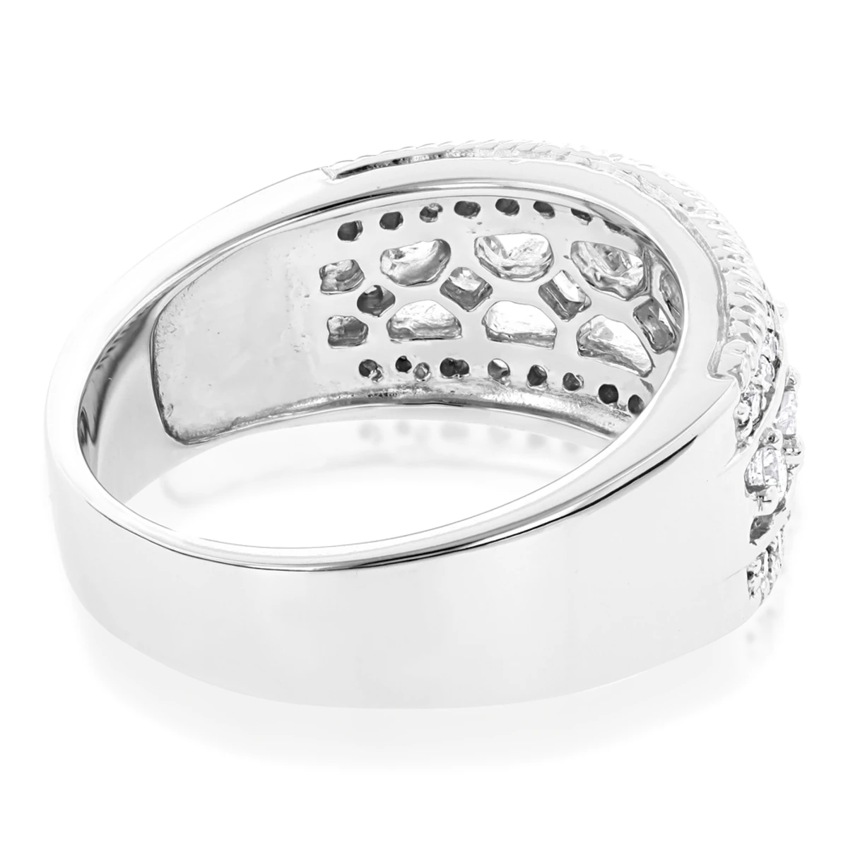 14K White Gold Women's Diamond Wedding Ring 1.54ct 4 14K White Gold Women's Diamond Wedding Ring 1.54ct - Image 4