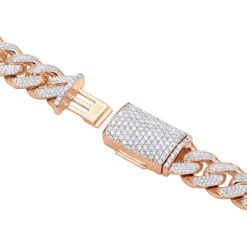 15 Carats Real Diamond Cuban Link Chain Choker Necklace 14K Yellow Gold 12mm Wide -Luxurman 15 carats real diamond cuban link chain choker necklace real 14k gold 12mm wide 000938 backro