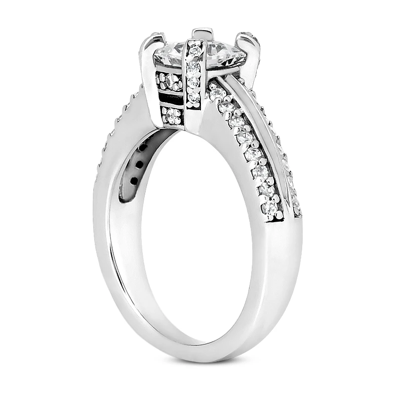 18K White Gold Diamond Engagement Ring 1.14ct 4.4mm 4 18K White Gold Diamond Engagement Ring 1.14ct 4.4mm - Image 4