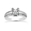 18K White Gold Diamond Engagement Ring 1.14ct 4.4mm