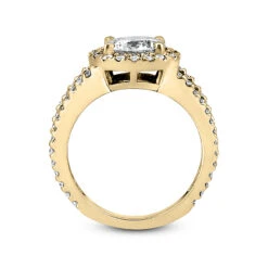 Halo 18K White Gold Diamond Engagement Ring Setting 0.72ct 16 Halo 18K White Gold Diamond Engagement Ring Setting 0.72ct -Luxurman 18k gold diamond engagement ring setting 072ct p 34719 additional yellow