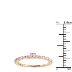 Ultra Thin 18K White Gold Diamond Engagement Wedding Ring 0.15ct -Luxurman 18k gold diamond engagement wedding ring 015ct p 30314 rulerro