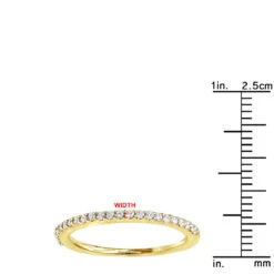 Ultra Thin 18K White Gold Diamond Engagement Wedding Ring 0.15ct -Luxurman 18k gold diamond engagement wedding ring 015ct p 30314 rulerye