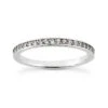 Ultra Thin 18K White Gold Diamond Engagement Wedding Ring For Women 0.21ct