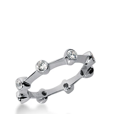 18K White Gold Diamond Eternity Band 0.80ct 4.2mm 1 18K White Gold Diamond Eternity Band 0.80ct 4.2mm