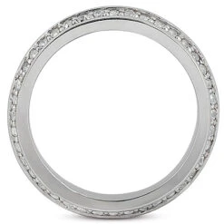 18K White Gold Diamond Eternity Band 0.80ct 4.3mm -Luxurman 18k gold diamond eternity band 080ct p 30502 additional white