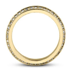 18K White Gold Diamond Eternity Band 0.80ct 4.3mm -Luxurman 18k gold diamond eternity band 080ct p 30502 additional yellow