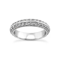 18K White Gold Diamond Eternity Band 0.80ct 4.3mm