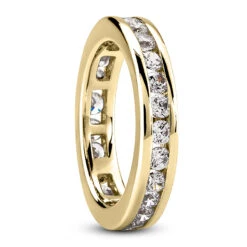 18K White Gold Diamond Eternity Band 1.20ct 4.2mm 13 18K White Gold Diamond Eternity Band 1.20ct 4.2mm -Luxurman 18k gold diamond eternity band 120ct p 30494 back yellow 20220426