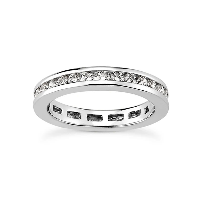 18K White Gold Diamond Eternity Band 1.20ct 4.2mm 1 18K White Gold Diamond Eternity Band 1.20ct 4.2mm
