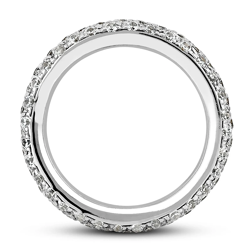 Thin 18K White Gold Diamond Eternity Band 1.20ct 9 Thin 18K White Gold Diamond Eternity Band 1.20ct - Image 9