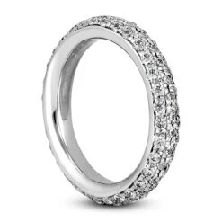 Thin 18K White Gold Diamond Eternity Band 1.20ct 12 Thin 18K White Gold Diamond Eternity Band 1.20ct -Luxurman 18k gold diamond eternity band 120ct p 30504 back white 20220426