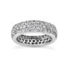 18K White Gold Diamond Eternity Band 1.75ct
