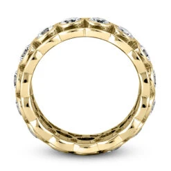 18K White Gold Diamond Eternity Band 2.25ct 9mm -Luxurman 18k gold diamond eternity band 225ct p 30577 additional yellow