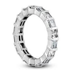 18K White Gold Diamond Eternity Band 2.43ct -Luxurman 18k gold diamond eternity band 243ct p 30362 back white 20220420 20220426